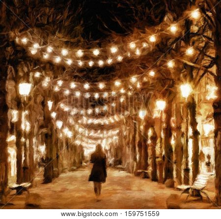Vintage japanese street lght