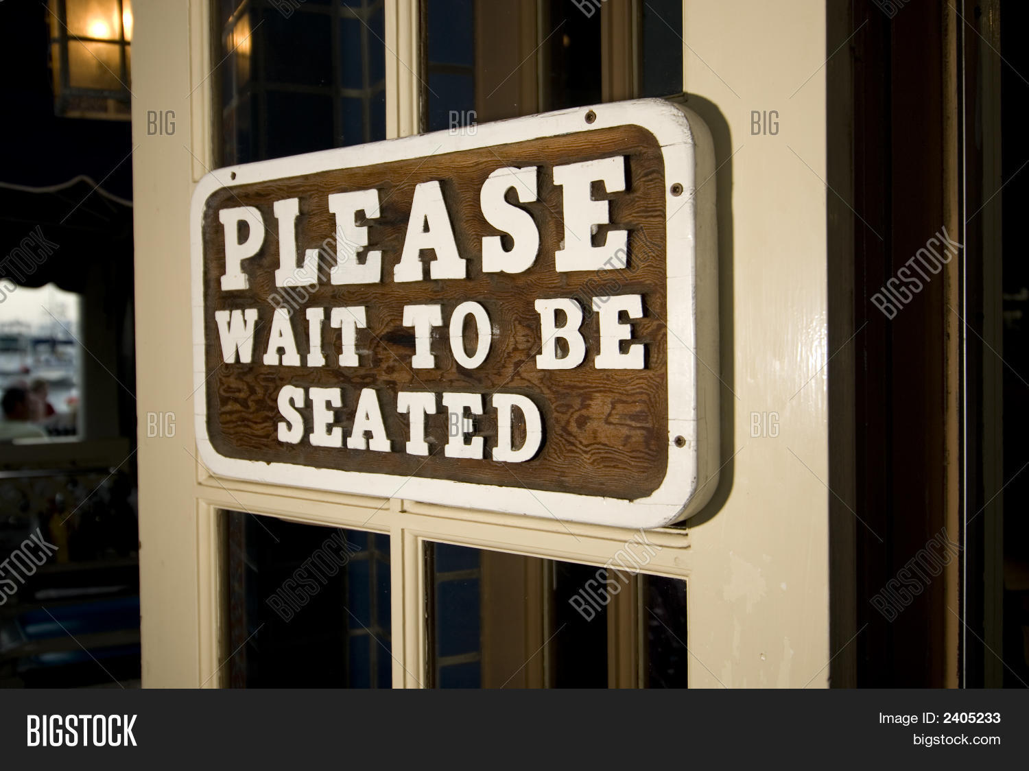 Please Wait Ti Be Seated Image & Photo Bigstock