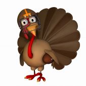 stock photo of toon  - Toon Football Turkey.
Isolated on a white background. - JPG 