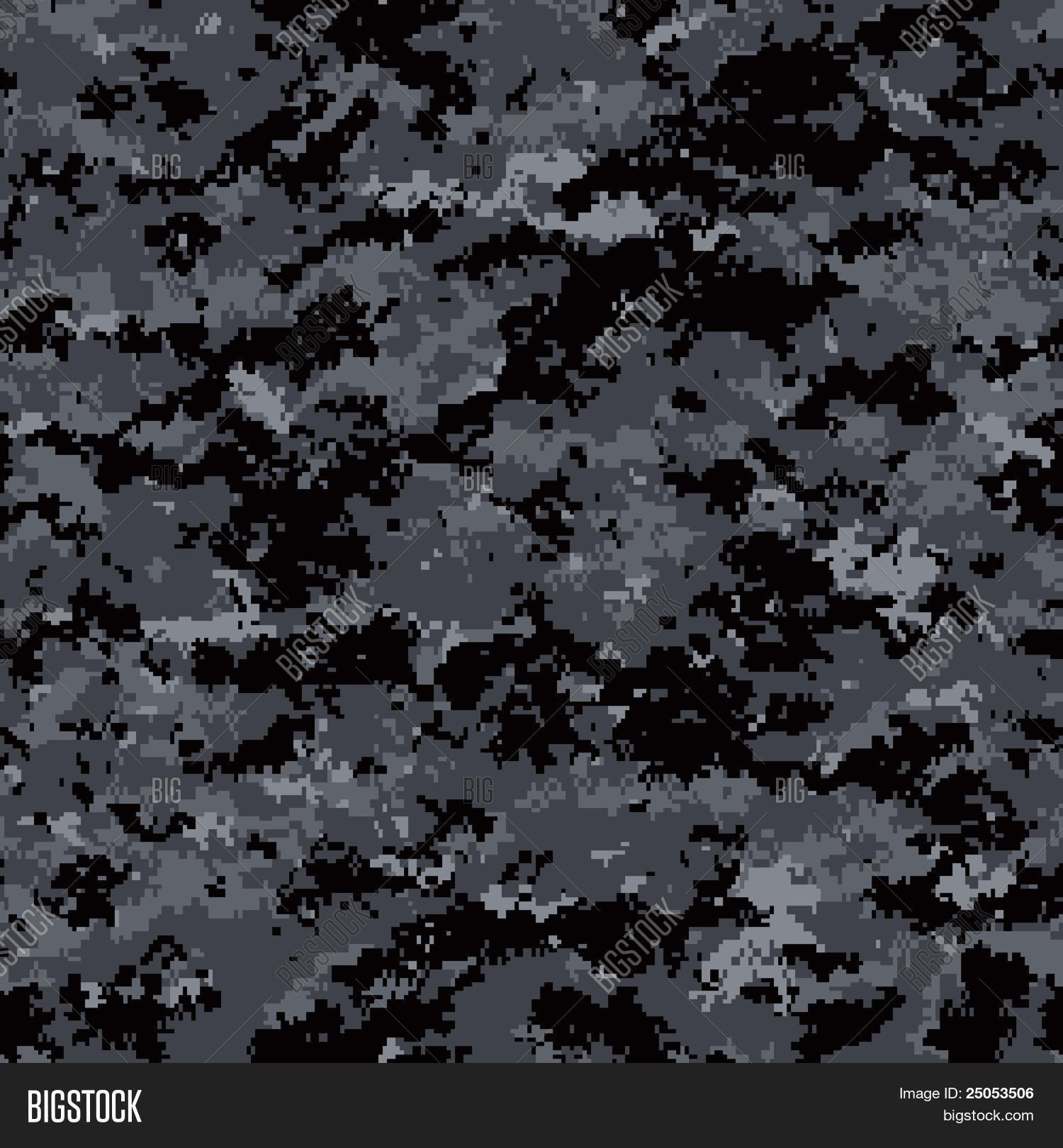 Digital Camouflage Seamless Vector & Photo Bigstock