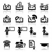 pic of education  - Icons set Education - JPG 