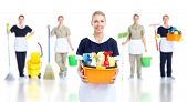 stock photo of group  - Cleaner maid woman group - JPG 