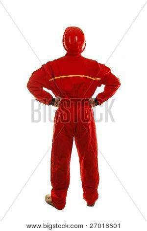 Picture or Photo of Construction worker is looking up