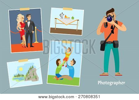 Poster: Photographer With Digital Camera Taking