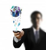 stock photo of device  - Touch screen mobile phone - JPG 