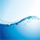 stock photo of health  - abstract vector water wave - JPG 