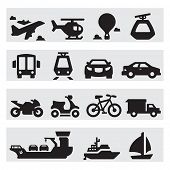 picture of transportation  - Transportation icons - JPG 