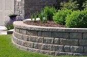 picture of home  - A Retaining Wall at a Residential Home - JPG 
