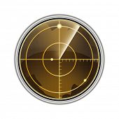 foto of longitude  - Vector illustration of the radar screen isolated on white background - JPG 