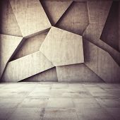 picture of quiet  - Abstract geometric background of the concrete - JPG 