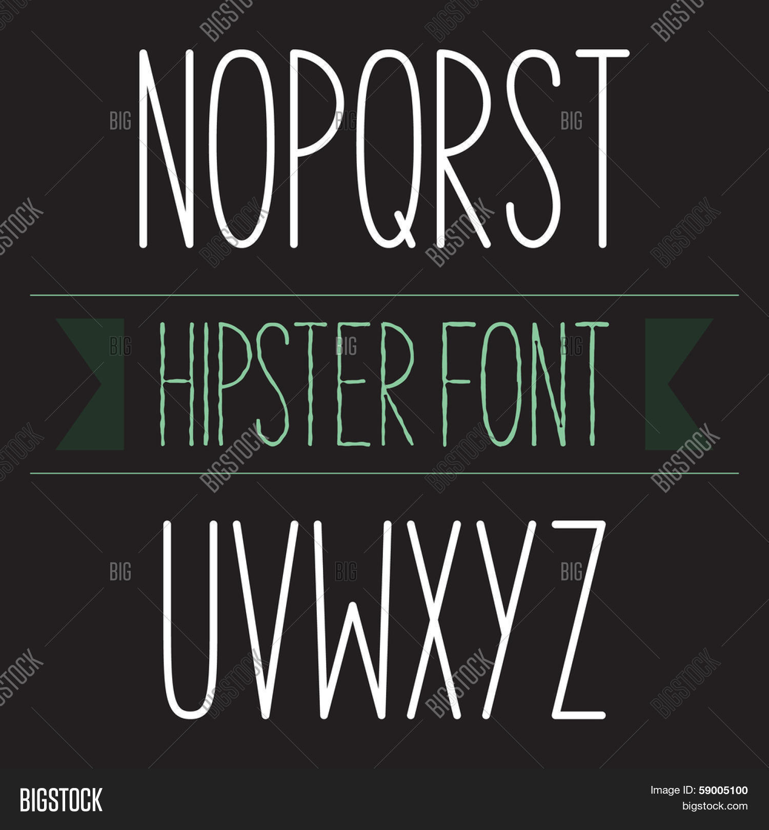 hipster font