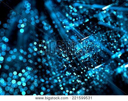 Poster: Blurred technology background