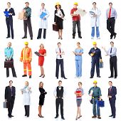 picture of group  - Large group of smiling business people - JPG 