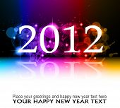 image of year  - 2012 New Year celebration background for cover - JPG 