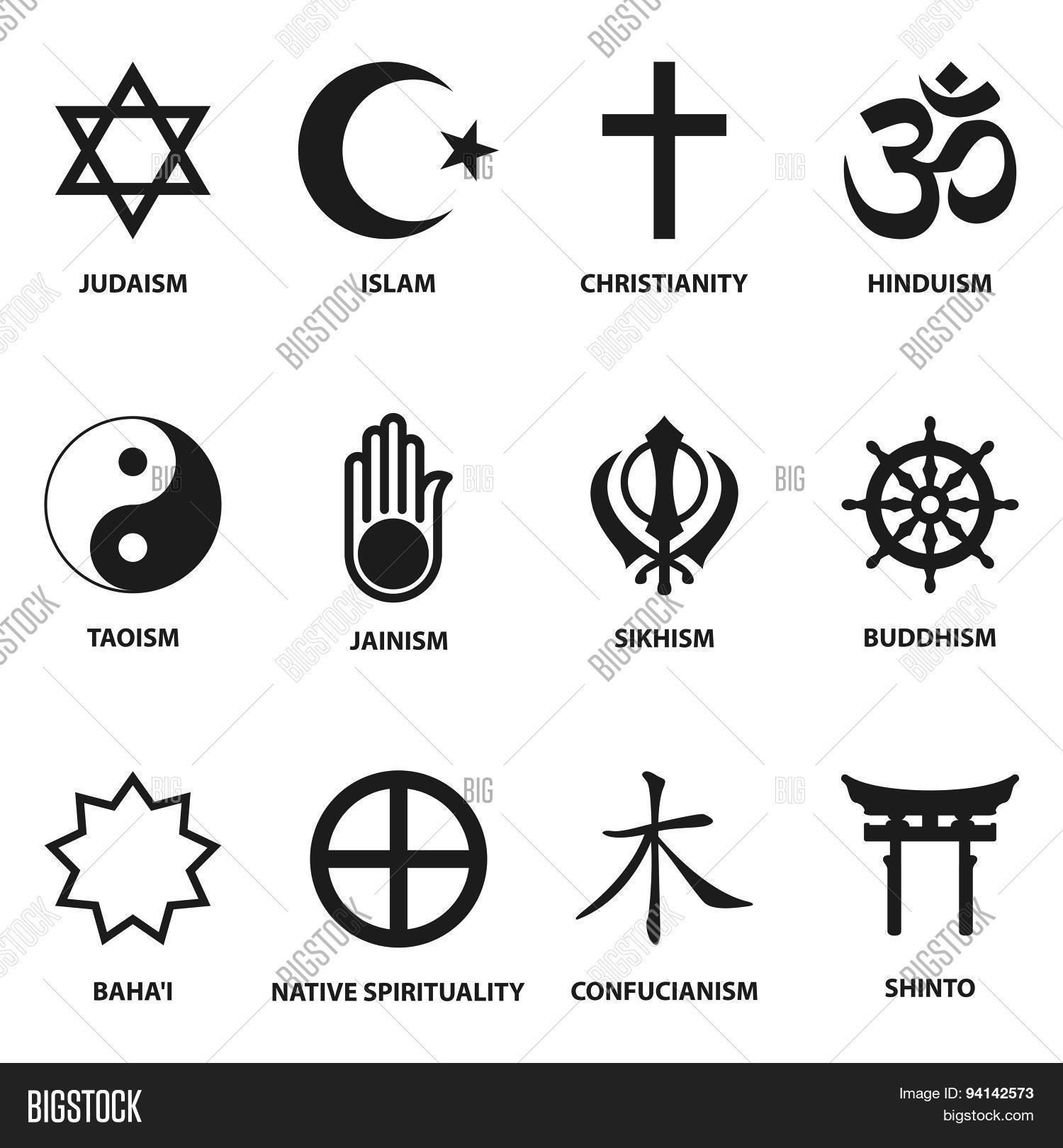 Religious Sign Symbols Vector & Photo Bigstock
