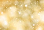 foto of gold  - Glittery gold Christmas background with sparkly stars - JPG 