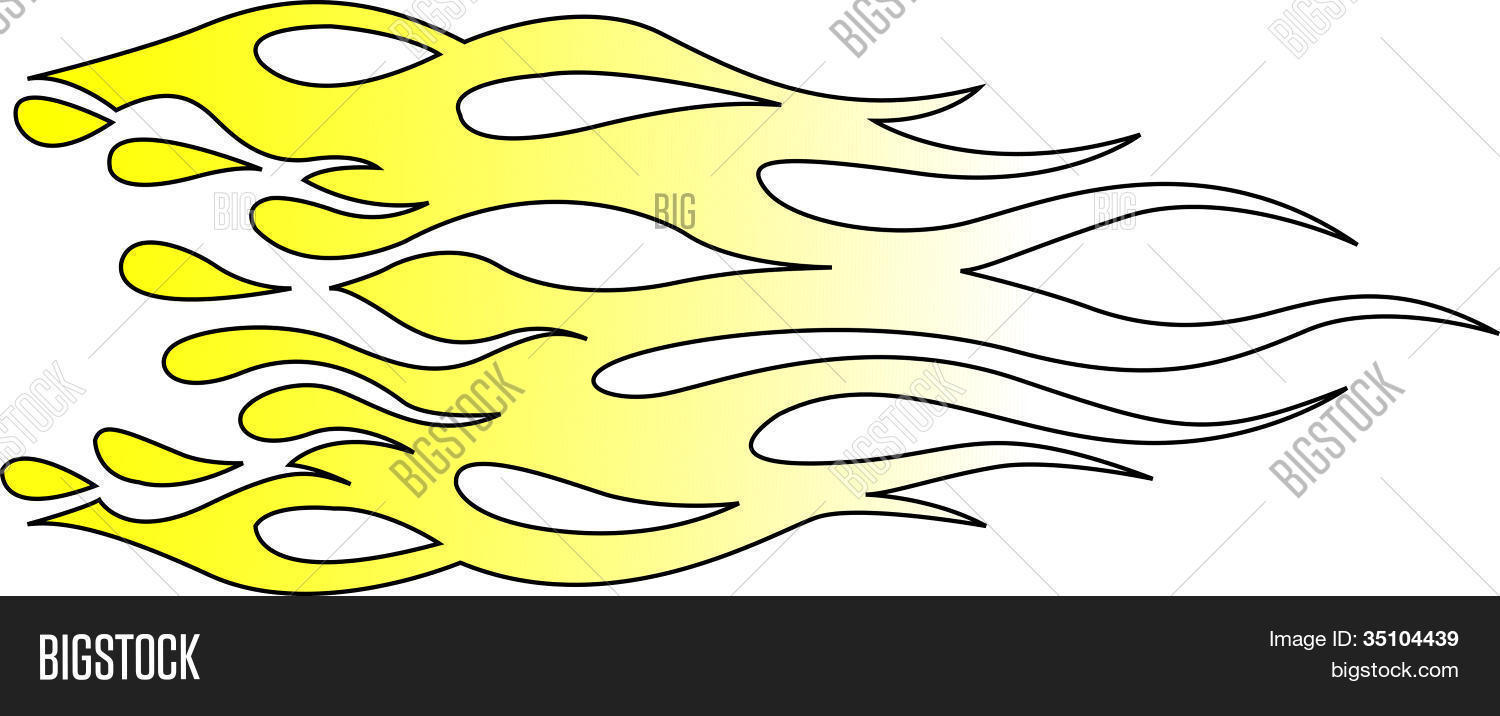 Racing Flames Clip Art Vector & Photo Bigstock