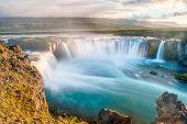 picture of  photo  - Godafoss is a very beautiful Icelandic waterfall - JPG 