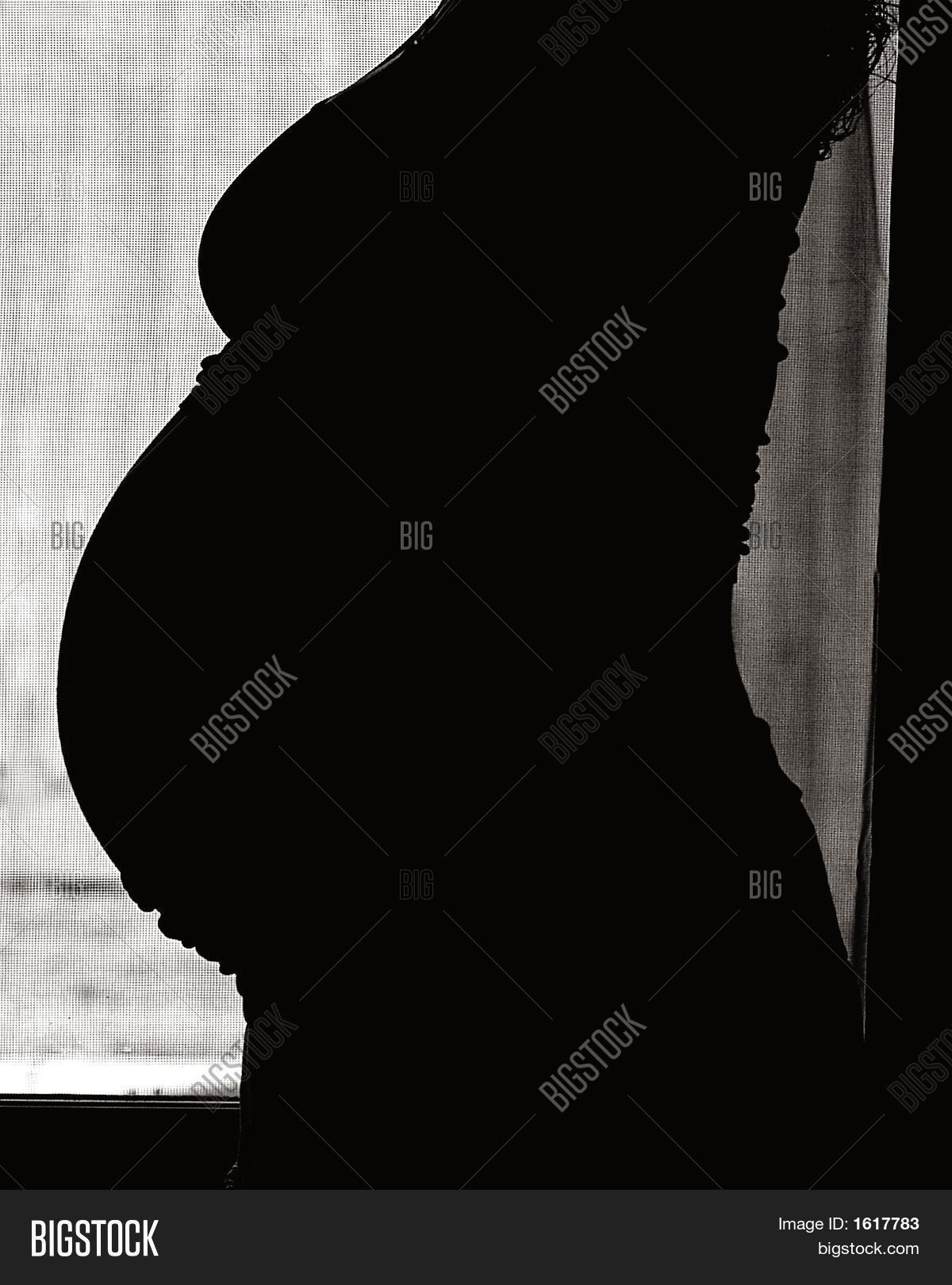 Pregnant Belly Silhouette Image & Photo | Bigstock