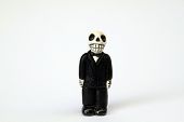 stock photo of construction worker  - Voodoo groom statue with white back ground
 - JPG 