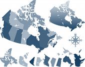 picture of map  - Map of Canada and provinces - JPG 