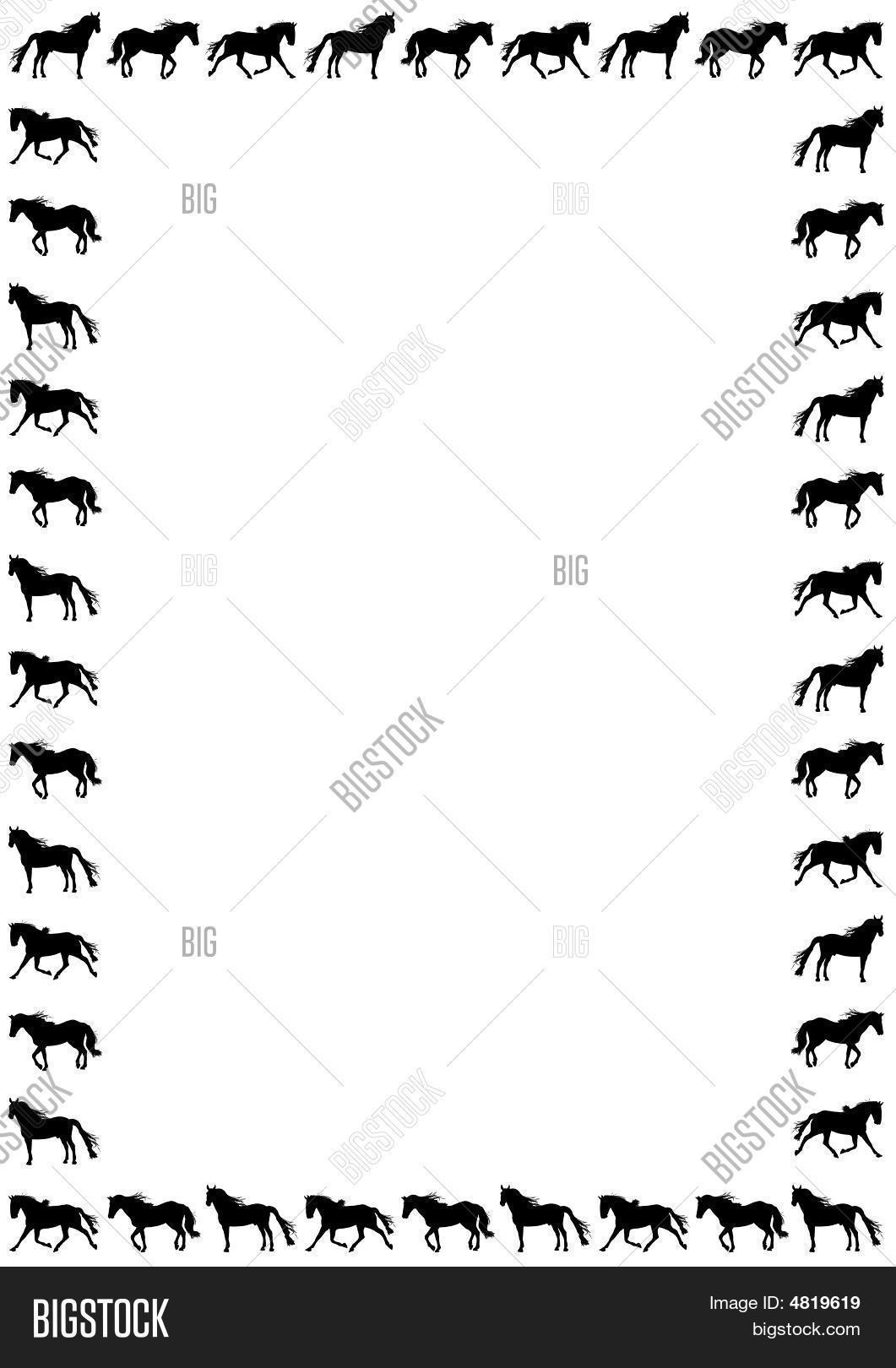 Horse Border Image & Photo Bigstock