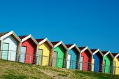 pic of hut  - Row of beach huts - JPG 