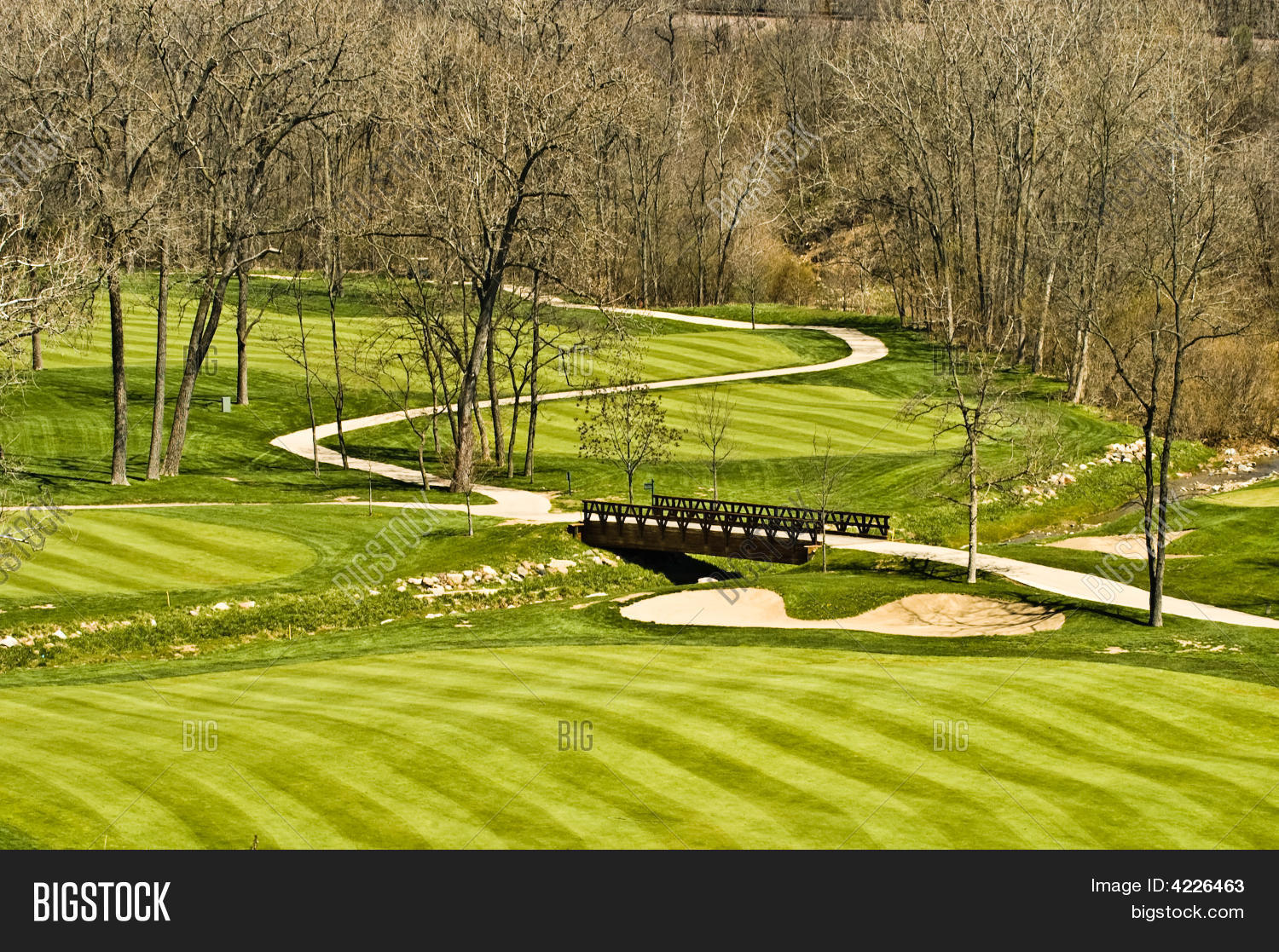 Golf Course Bridge Scene Stock Photo & Stock Images Bigstock