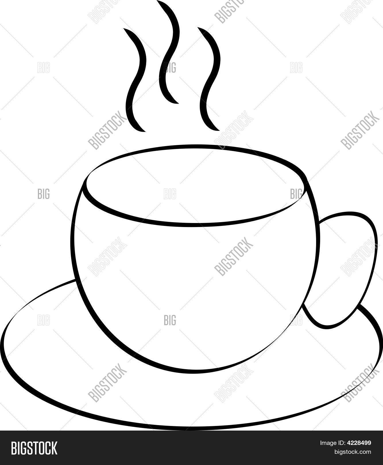 Coffee Mug Outline Vector & Photo Bigstock