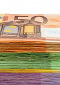 pic of investment  - many euro banknotes - JPG 