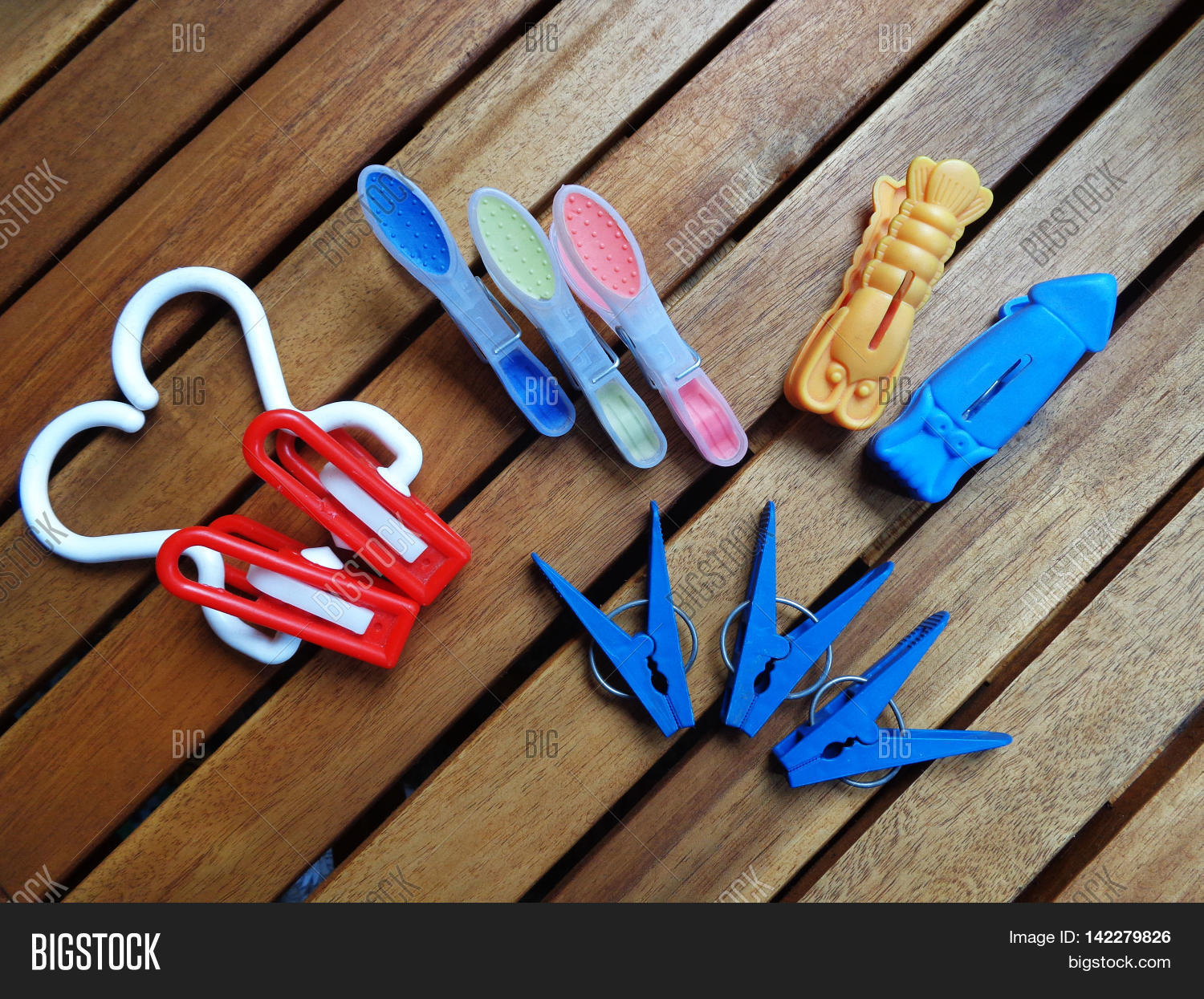 Multicolored Clothespins That On Image & Photo Bigstock