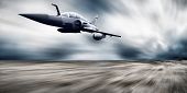 foto of transportation  - Military airplane speed - JPG 
