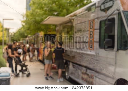 Buy A Food Truck >> Abstract Blurred Food Truck Vendor With Customer Buy And Taste Variety Of Food Poster Buy A Food Truck >> Abstract Blurred Food Truck Vendor With Customer Buy And Taste Variety Of Food Poster