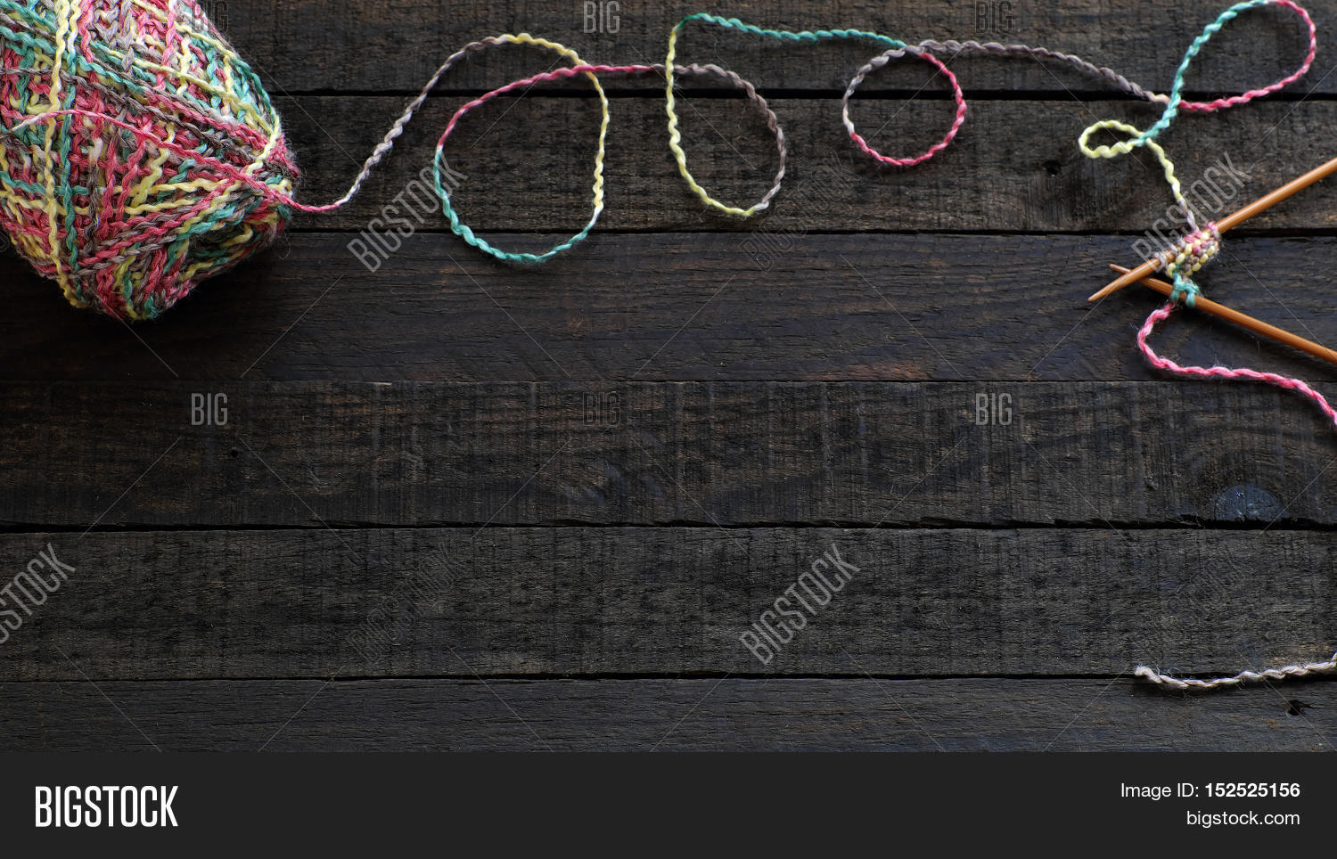 Knitted Background Knitting Needle Image Photo Bigstock