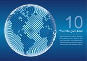 pic of globe  - Digital world map with copy space vector - JPG 