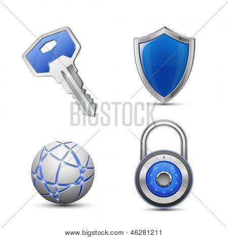 Picture or Photo of Security and protection symbols. Privacy and secrecy concept. vector illustrations