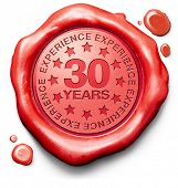 image of thirties  - thirty years experience 30 year of specialized expertise top expert specialist best service guaranteed - JPG 