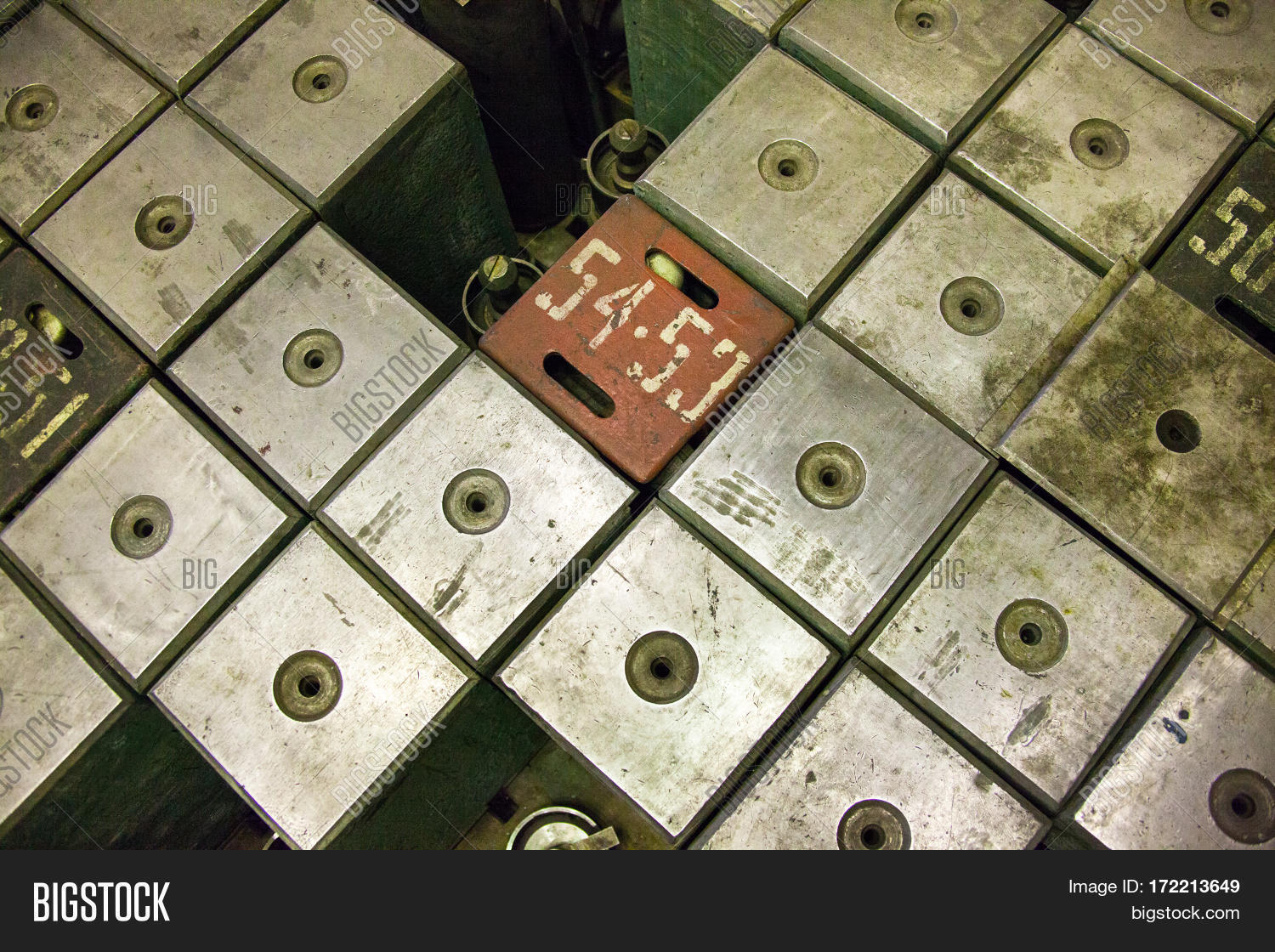 Top of the graphitemoderated nuclear power reactor (RBMK or High Power