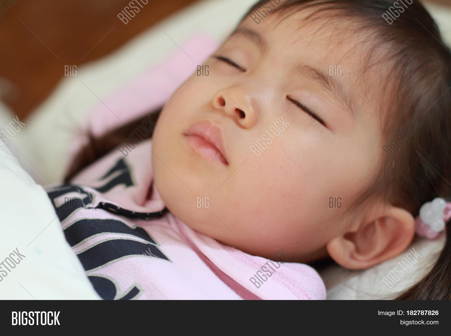 Sleeping Japanese Girl (2 Years Old Image & Photo Bigstock