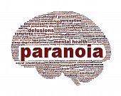 foto of psychology  - Paranoia mental health symbol design - JPG 
