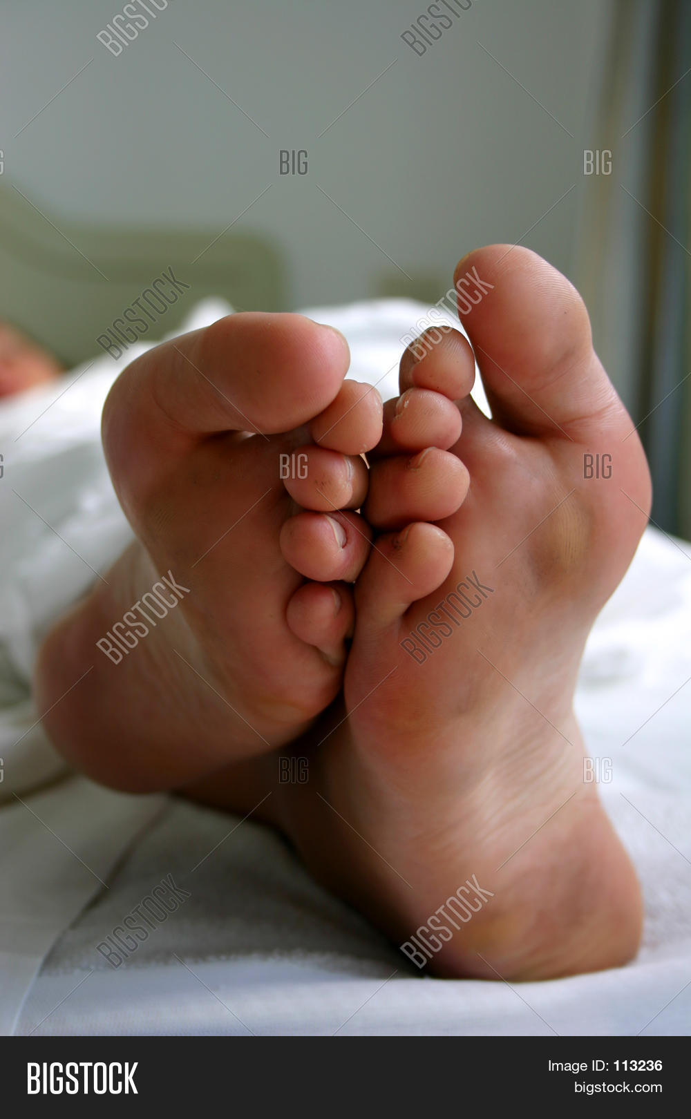 Feet In Bed Stock Photo & Stock Images Bigstock