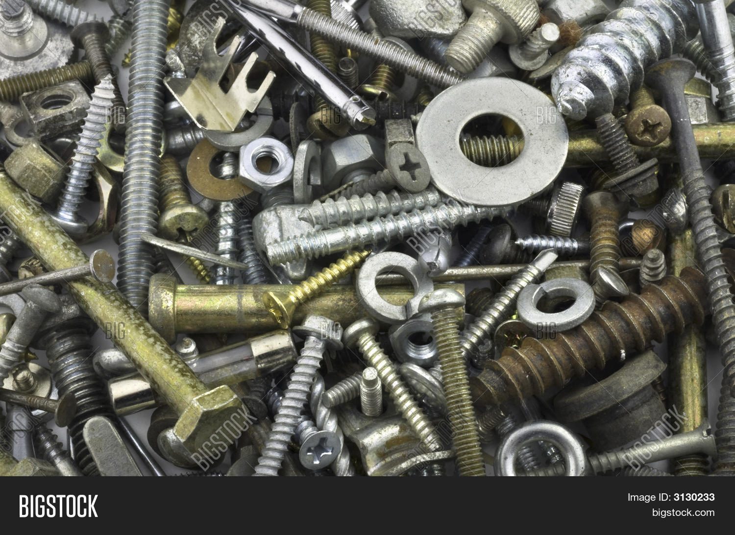 Pile Old Nuts Bolts Image & Photo Bigstock