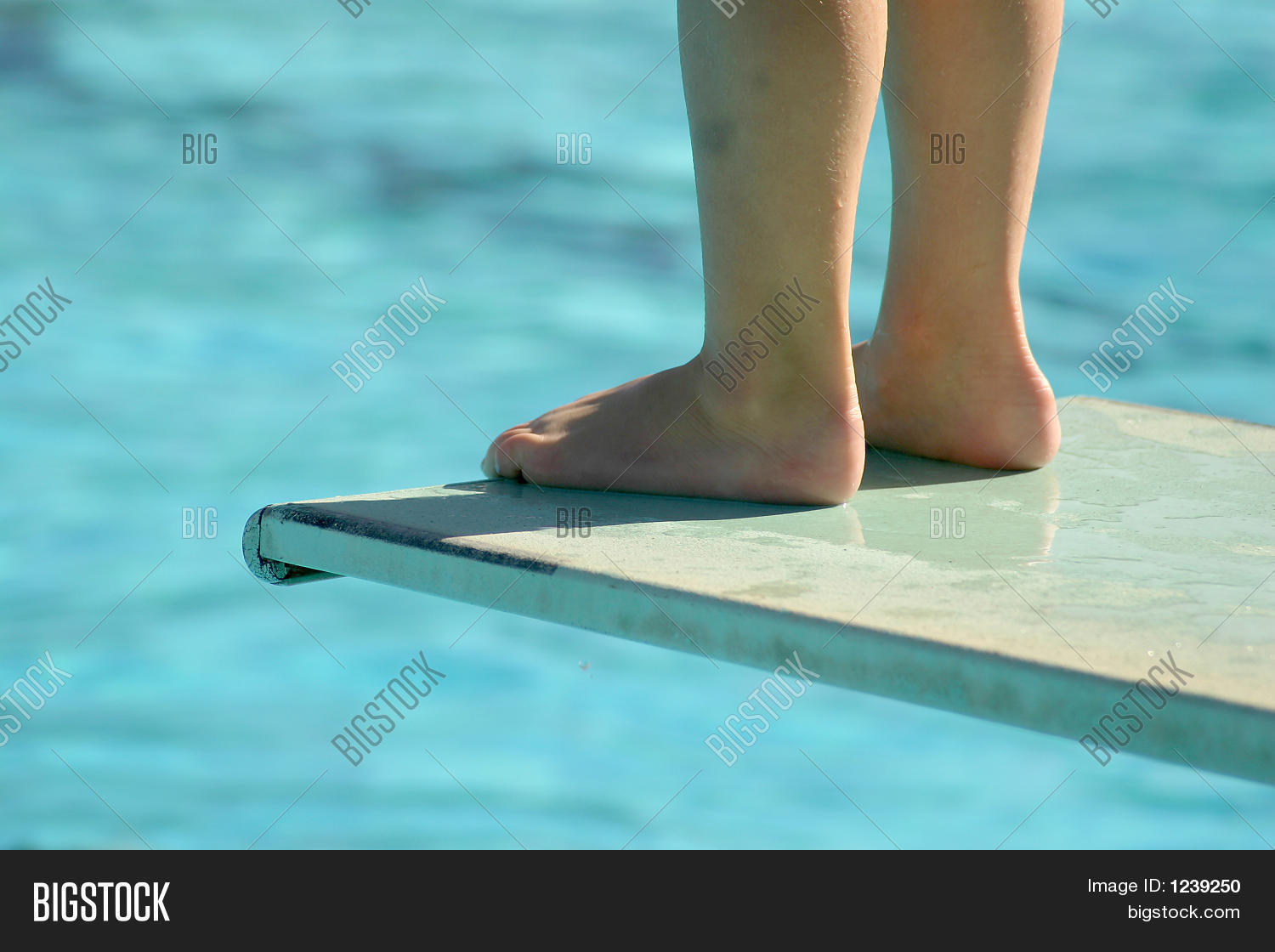 Small Feet On Edge Diving Board Image & Photo Bigstock