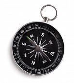stock photo of longitude  - Compass on white background - JPG 