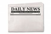 picture of newspaper  - Mock up of a blank Daily Newspaper with empty space to add your own news or headline text and pictures - JPG 