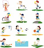 image of sports  - A collection of cartoon - JPG 