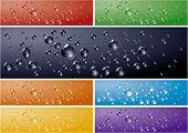 image of glisten  - Water drops backgrounds - JPG 