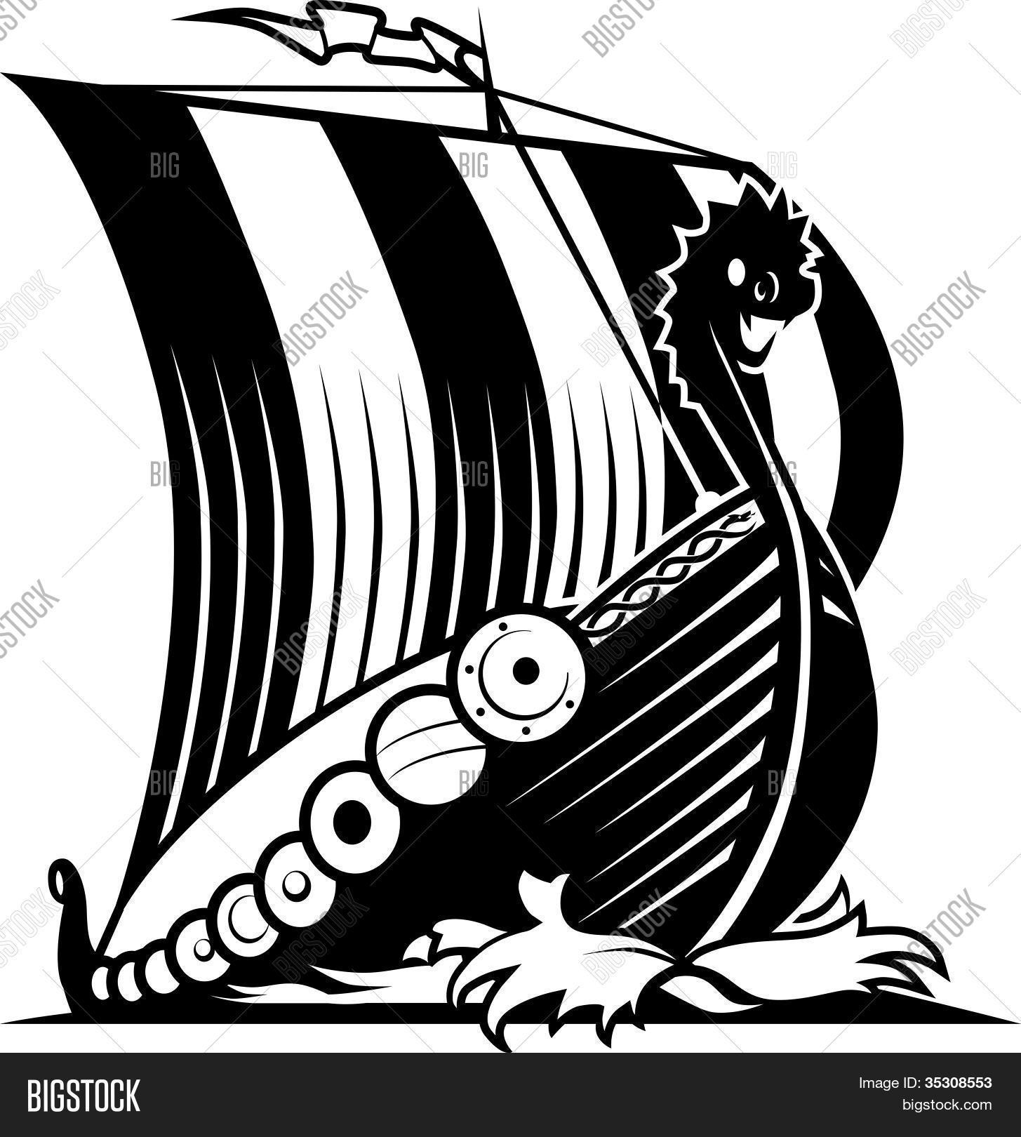 Viking Ship Vector & Photo | Bigstock