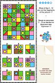 stock photo of puzzle  - Abstract visual puzzle - JPG 