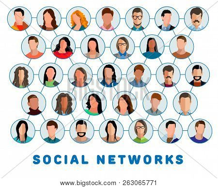 Poster: Social Networks Connected People And